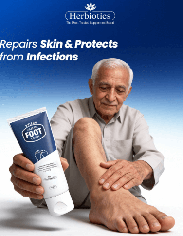 Herbiotics Oxipro Diabetic Foot Cream | Intensive Healing for Dry, Cracked & Itching Feet