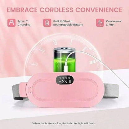 Heating Pad Women Period Pain Cramp Relief Belt