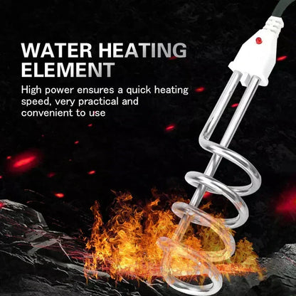 Shockproof Stainless Steel Electric Water Heating Rod 2000W – (اب کرنٹ کا خطرہ نہیں، شاک فری راڈ سے پانی گرم کریں 🔥)